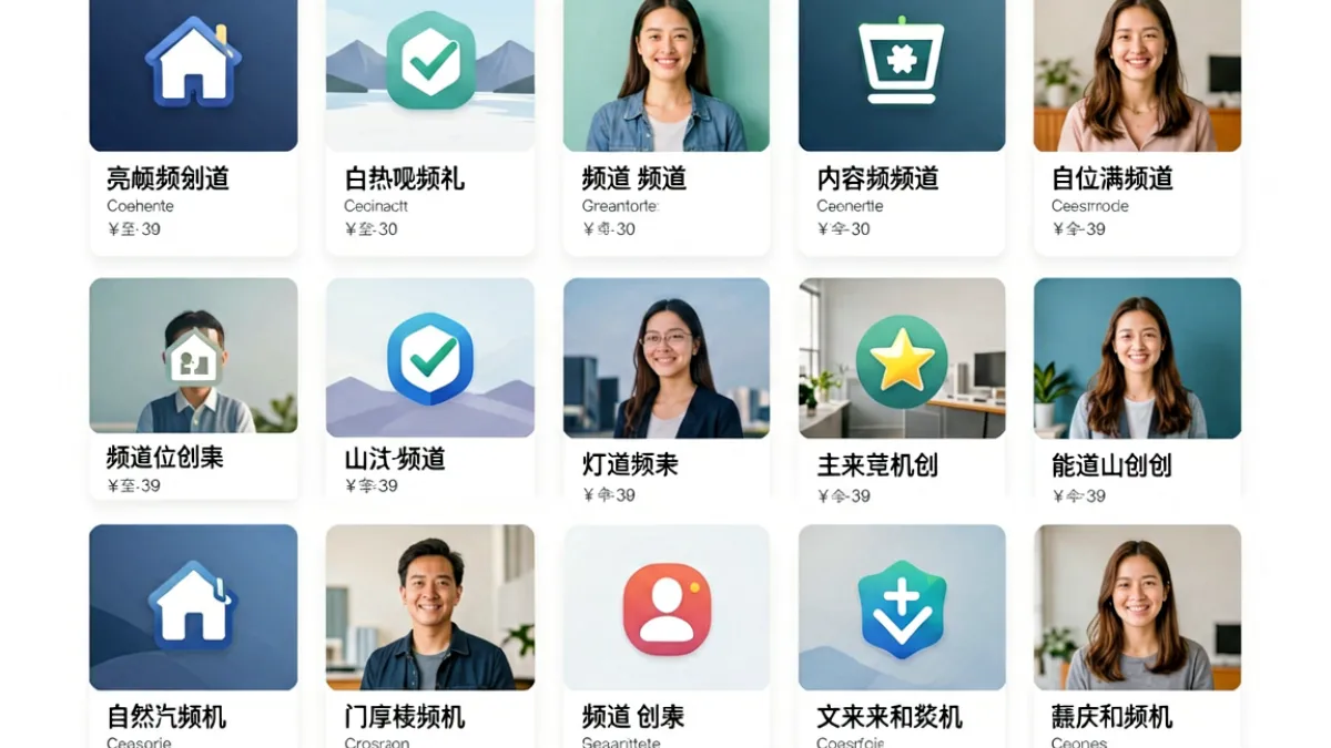 av77内容分类频道页面，展示多个主题频道的入口卡片排列方式与标签体系